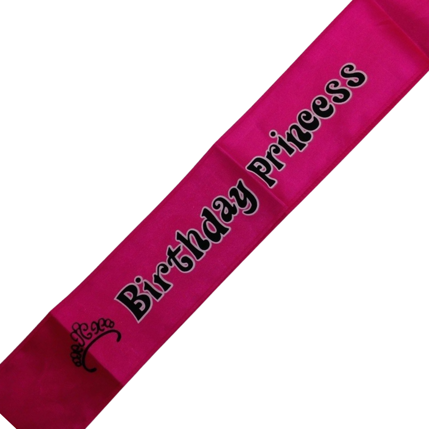 Birthday Princess Sash 21st 18th Girls Night Party Costume Celebration Bday - Hot Pink-1