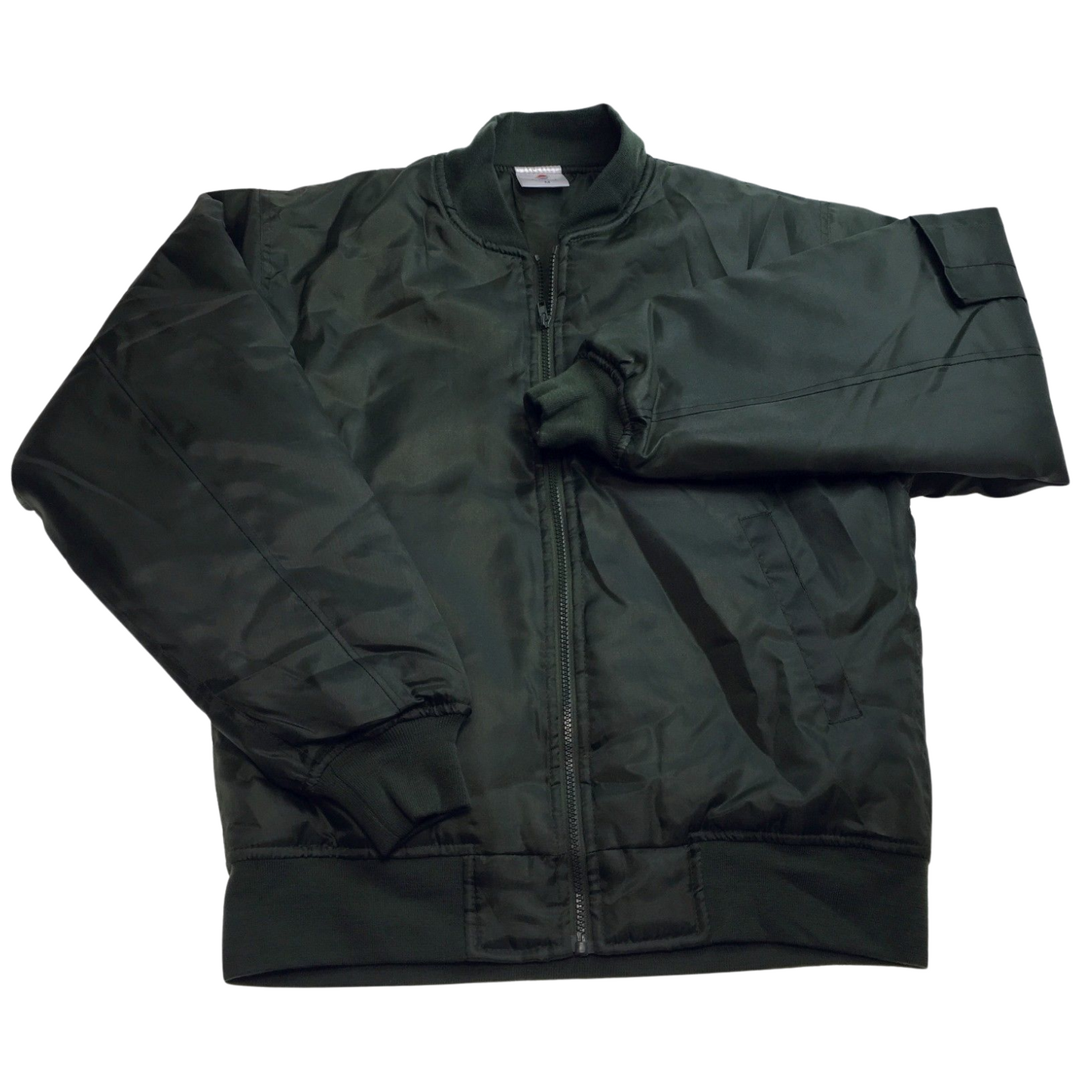 Plus Size Quilted Jacket Zip Up Classic Padded Flight Flying Winter Big & Tall - Bottle Green-10