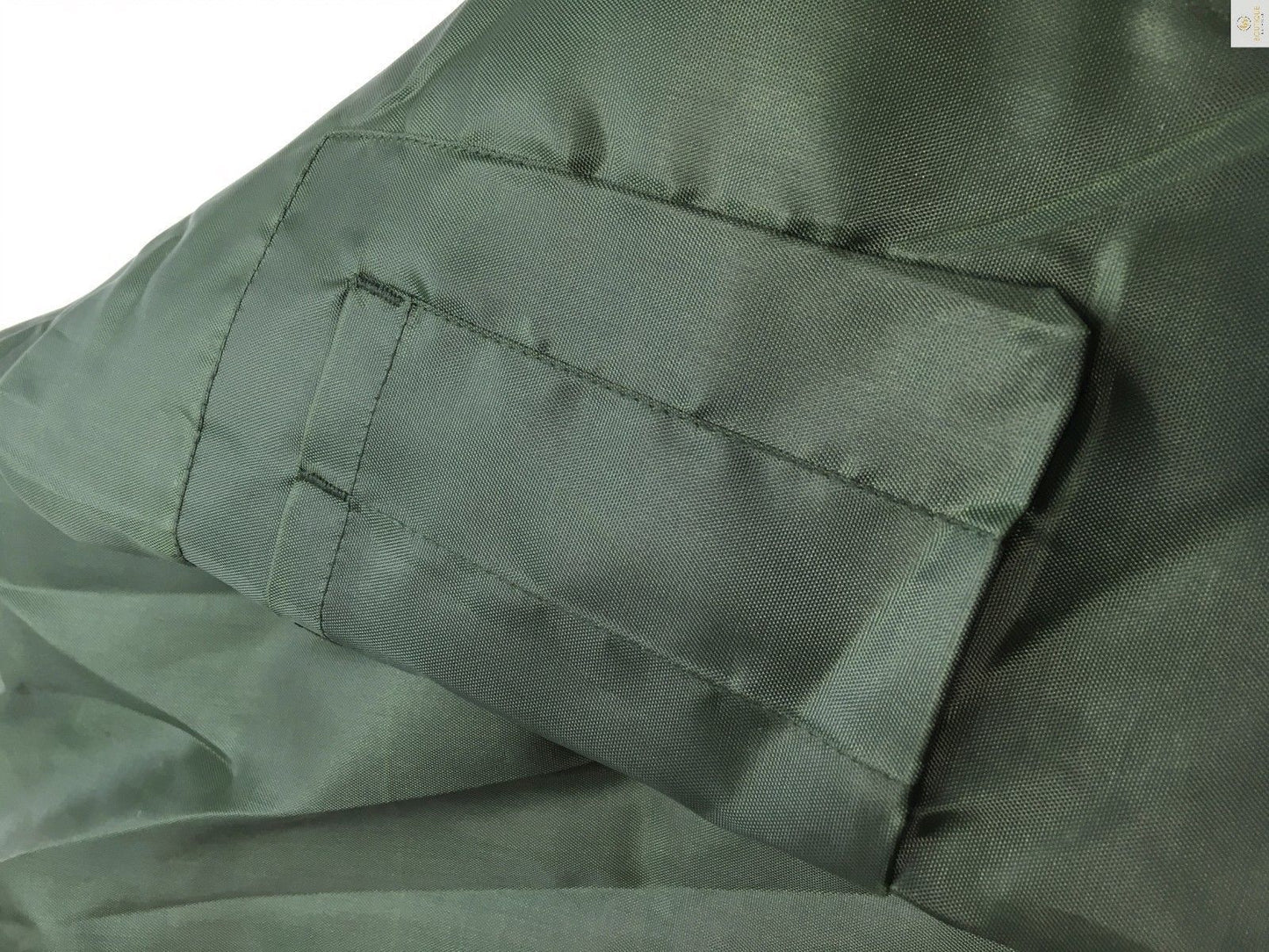 Plus Size Quilted Jacket Zip Up Classic Padded Flight Flying Winter Big & Tall - Bottle Green-6