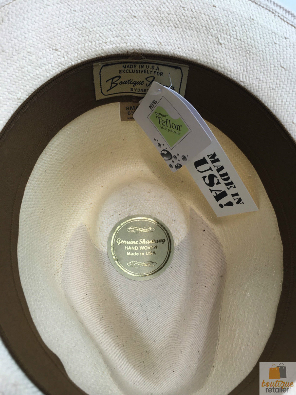 Premium STRAW HAT Panama Trilby Fedora Feather Sun Beach Brim Cap USA Made BR005-3