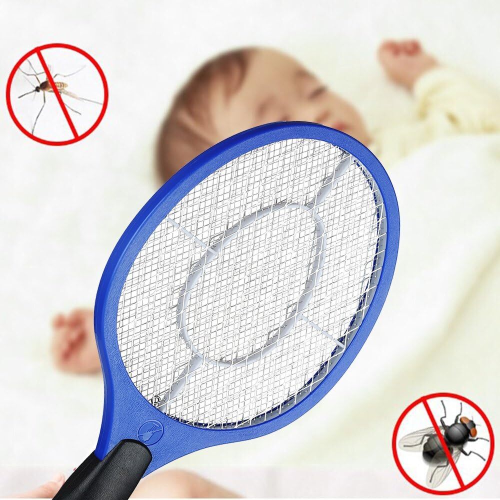 6x BUG ZAPPER RACKET Fly Mosquito Pest Swatter Net Racquet Electric Insect Killer-4