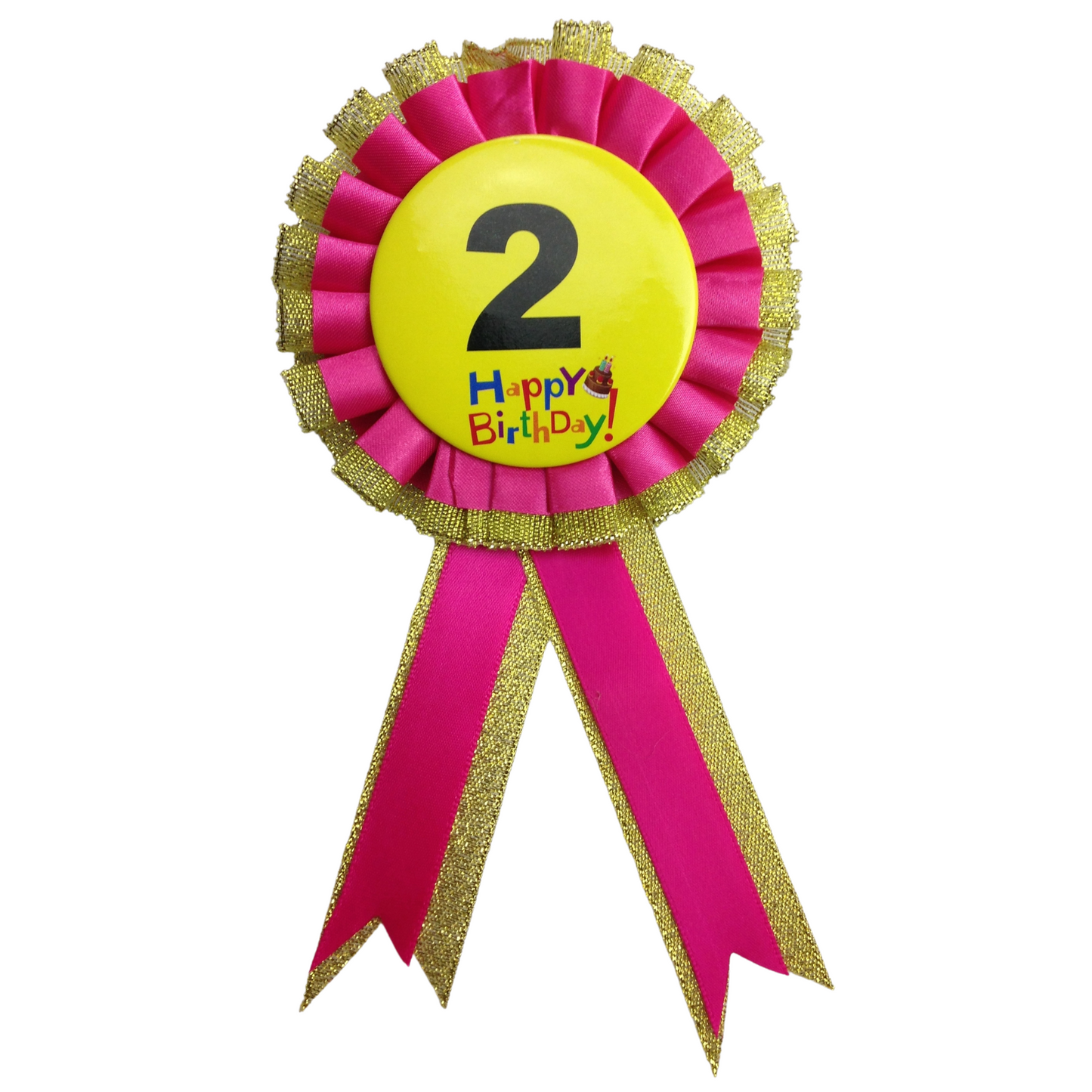 BIRTHDAY BADGE Party Favour Award Rosette Fancy Dress Girls Boys Childrens Kids-12
