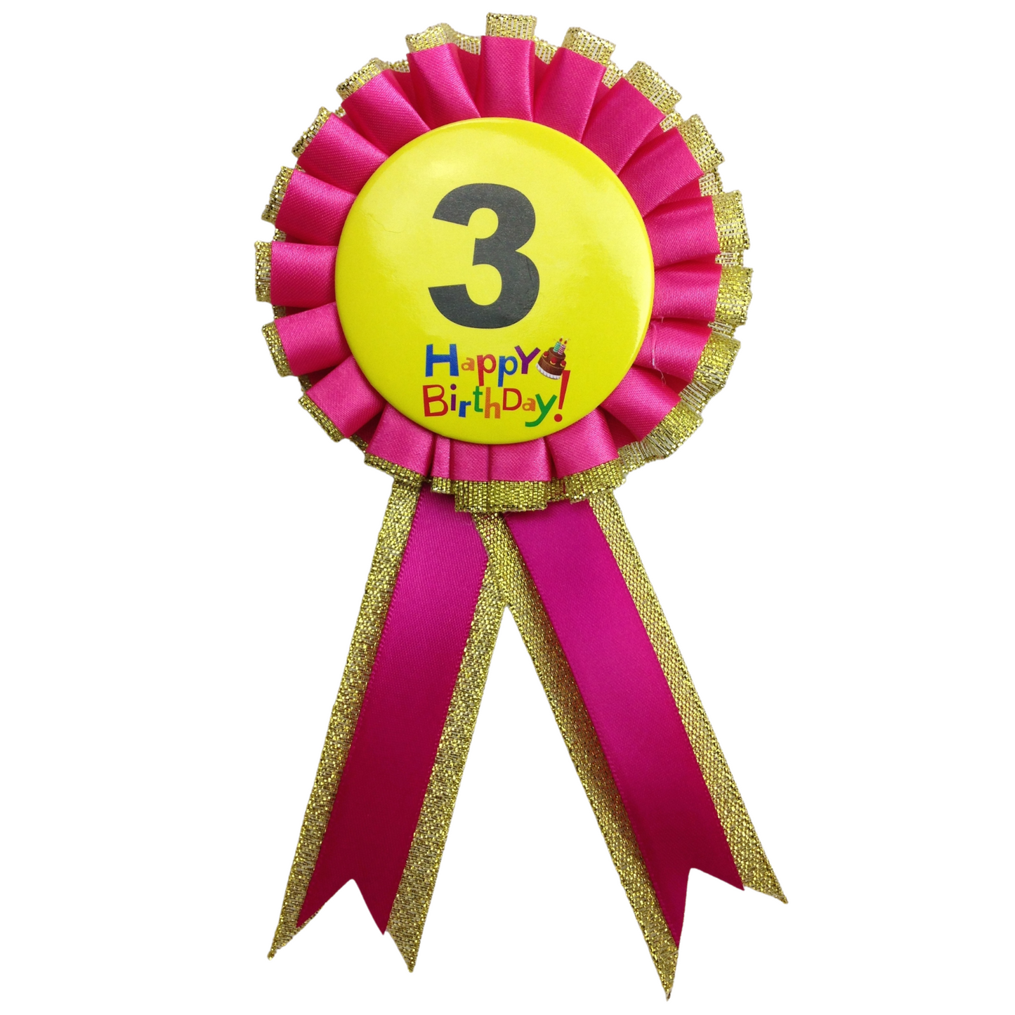 BIRTHDAY BADGE Party Favour Award Rosette Fancy Dress Girls Boys Childrens Kids-14