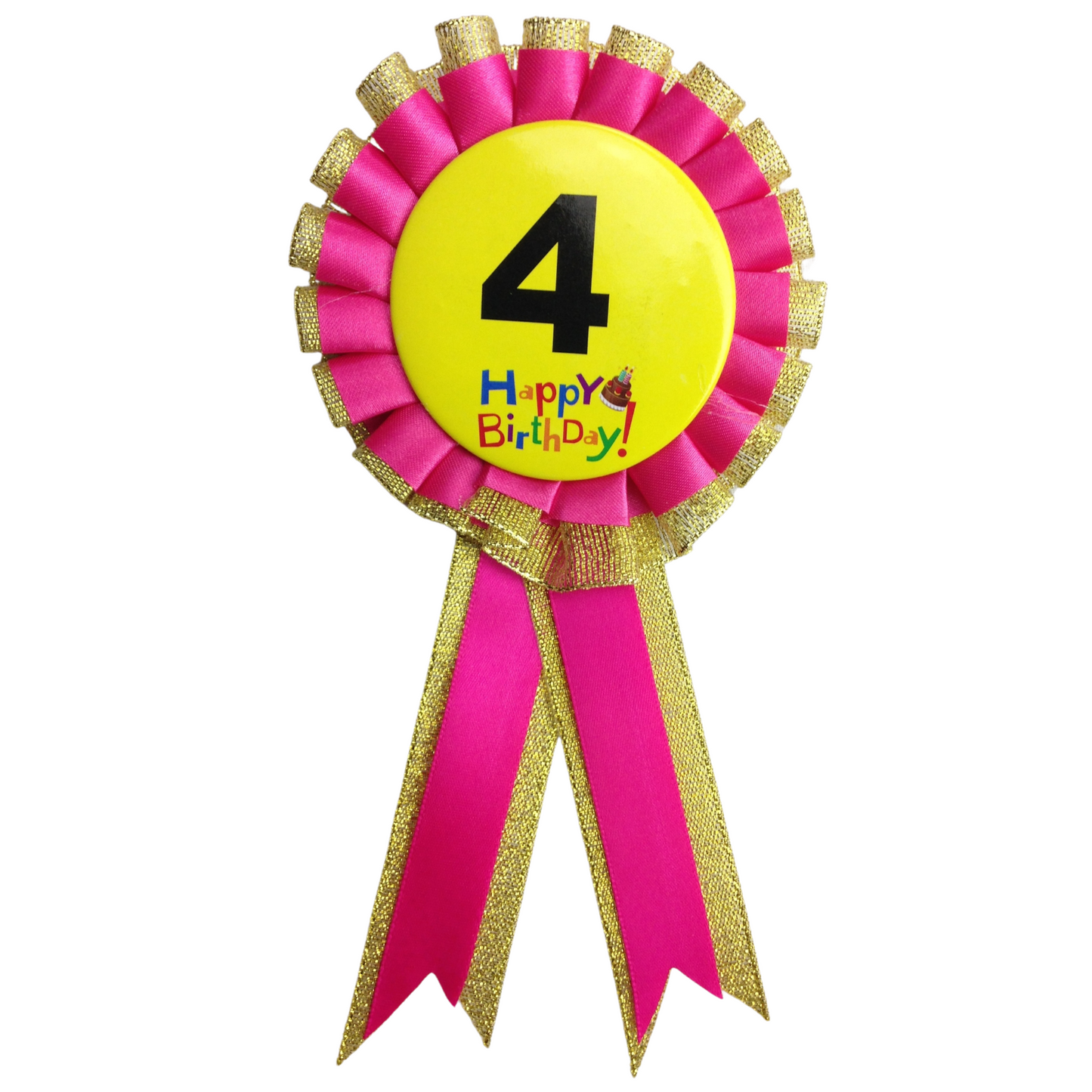 BIRTHDAY BADGE Party Favour Award Rosette Fancy Dress Girls Boys Childrens Kids-16