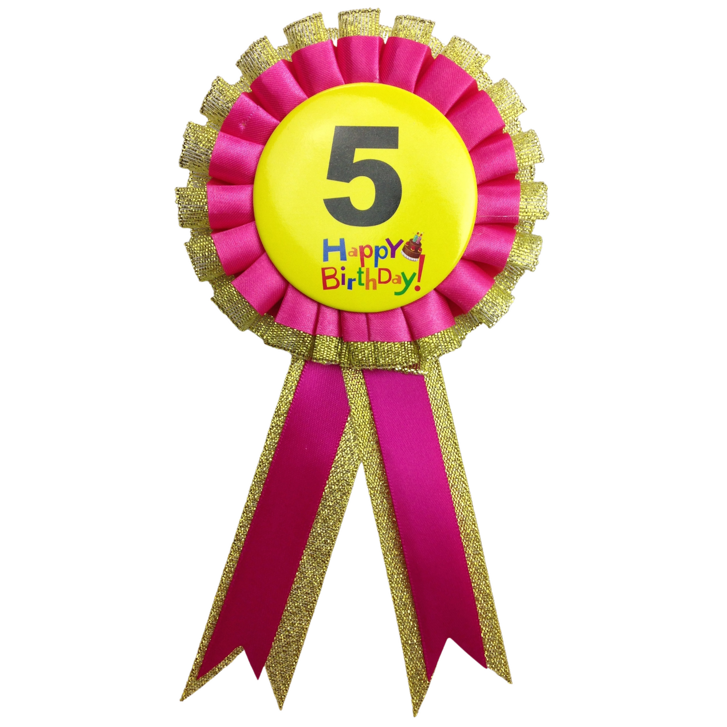 BIRTHDAY BADGE Party Favour Award Rosette Fancy Dress Girls Boys Childrens Kids-18