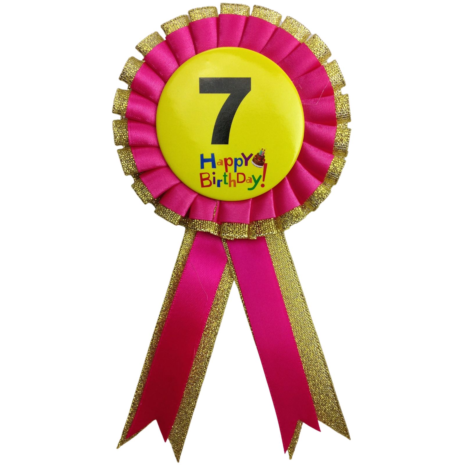 BIRTHDAY BADGE Party Favour Award Rosette Fancy Dress Girls Boys Childrens Kids-22
