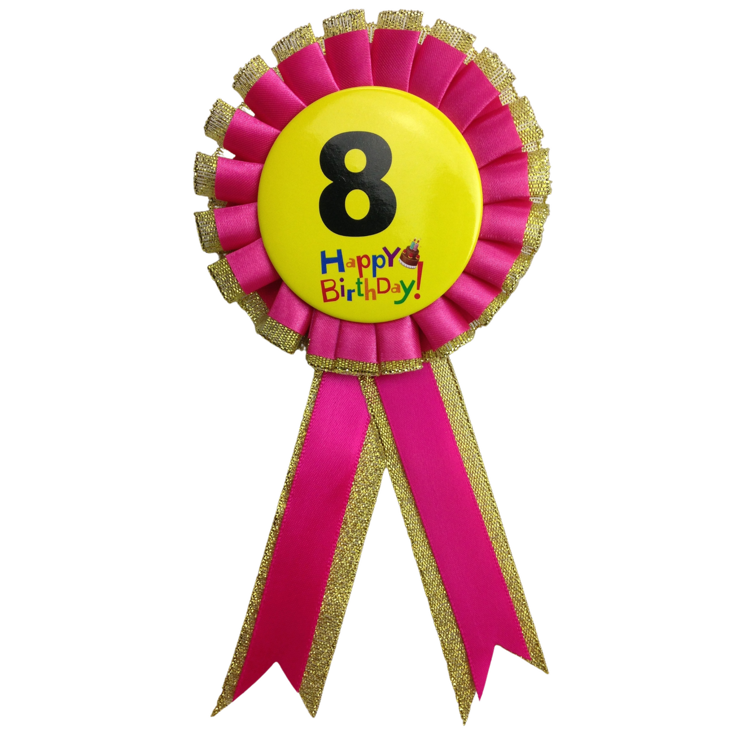 BIRTHDAY BADGE Party Favour Award Rosette Fancy Dress Girls Boys Childrens Kids-24