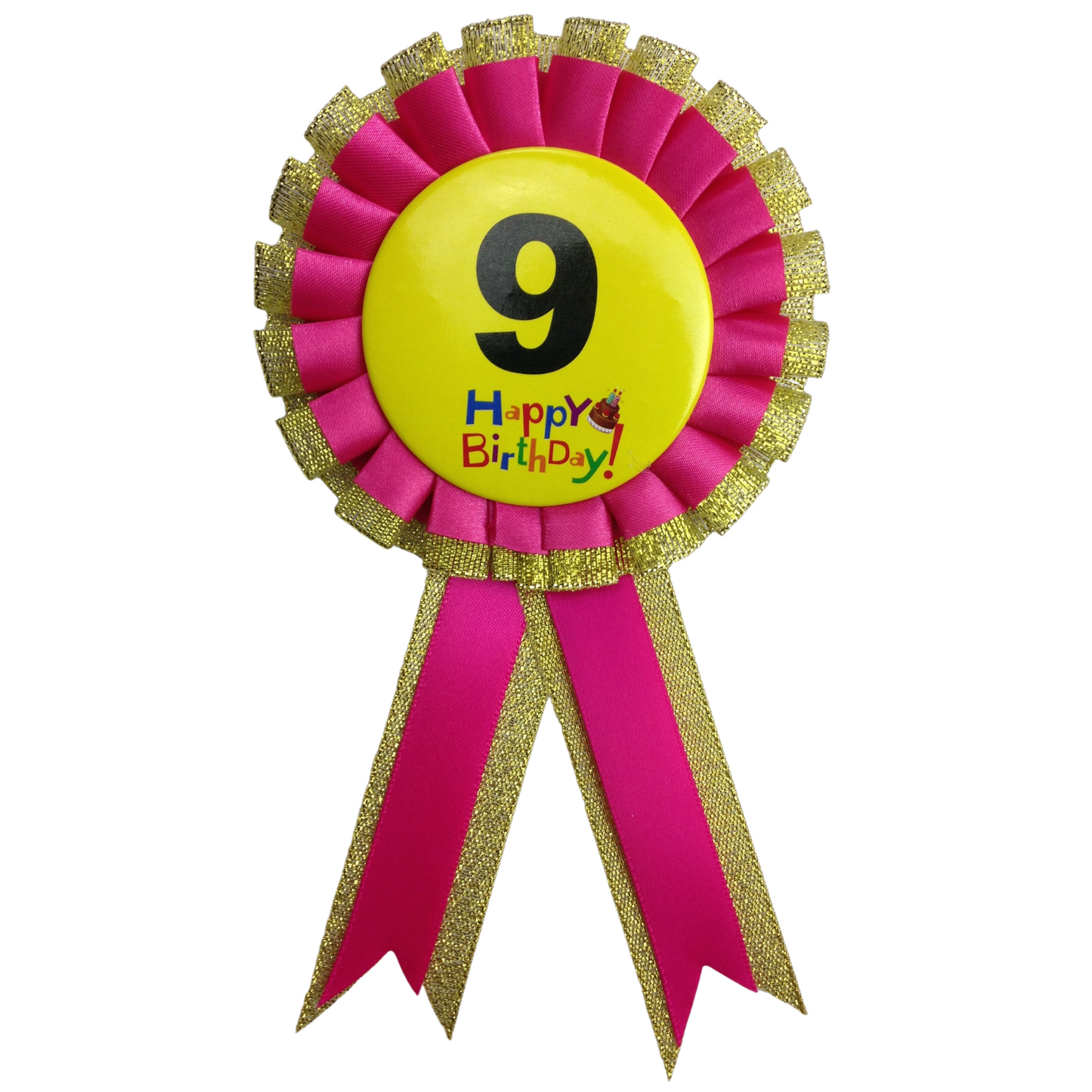 BIRTHDAY BADGE Party Favour Award Rosette Fancy Dress Girls Boys Childrens Kids-26