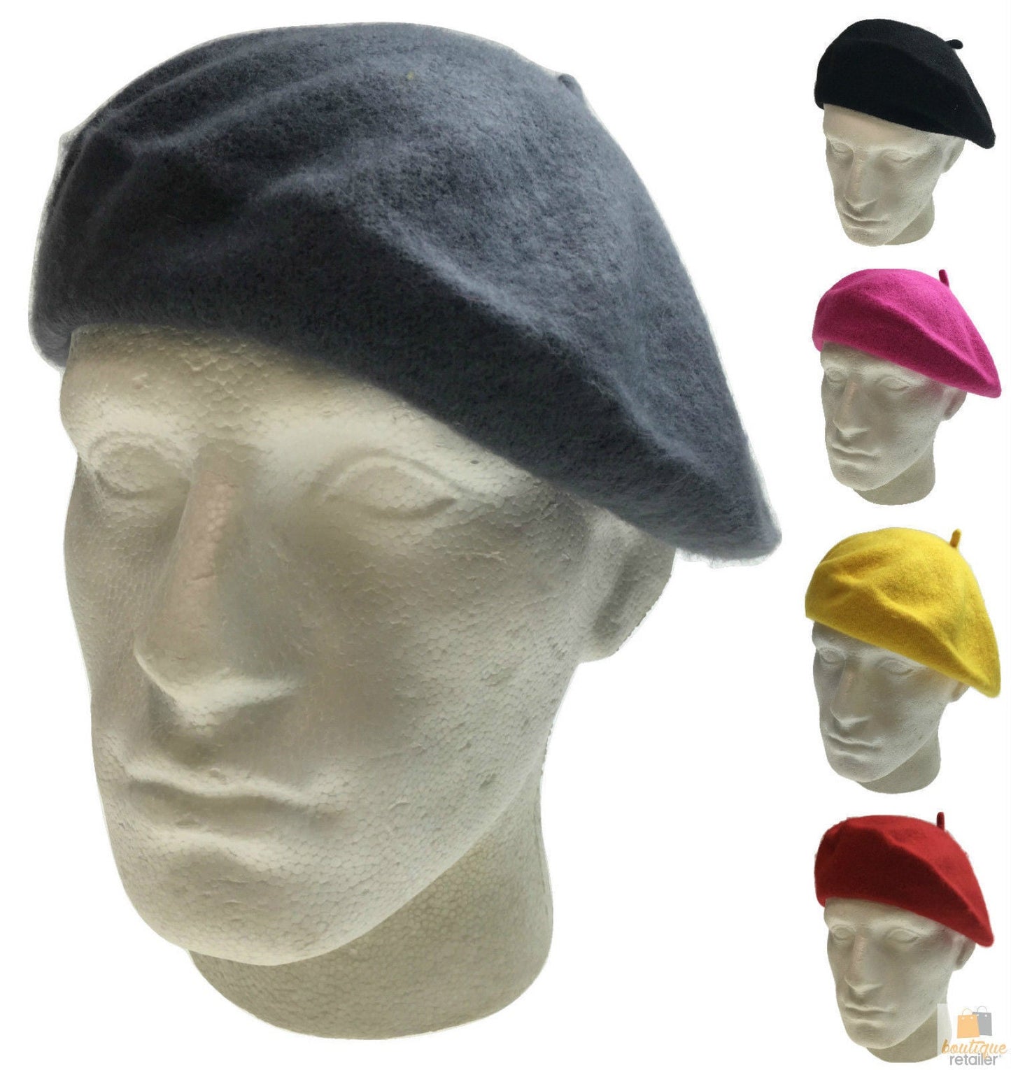 Unisex FRENCH BERET HAT sboy Military Cap Winter Warm Army Style Beanie-6