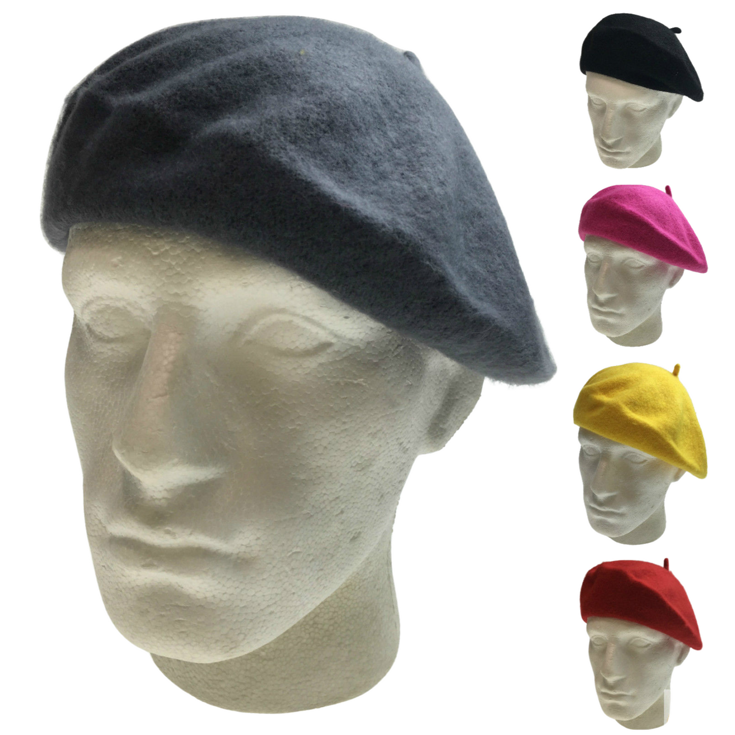 Unisex FRENCH BERET HAT sboy Military Cap Winter Warm Army Style Beanie-0
