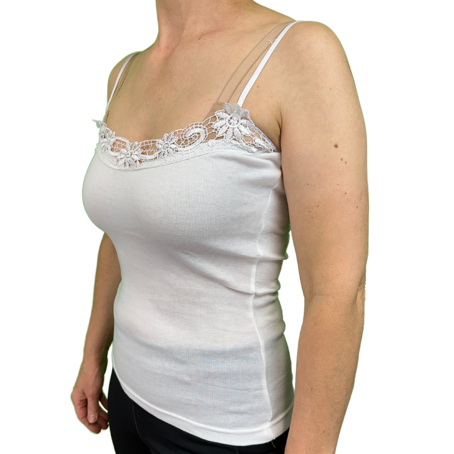 Womens Camisole Top Cami Strap Top Singlet Summer Basic Tank Shirt-12