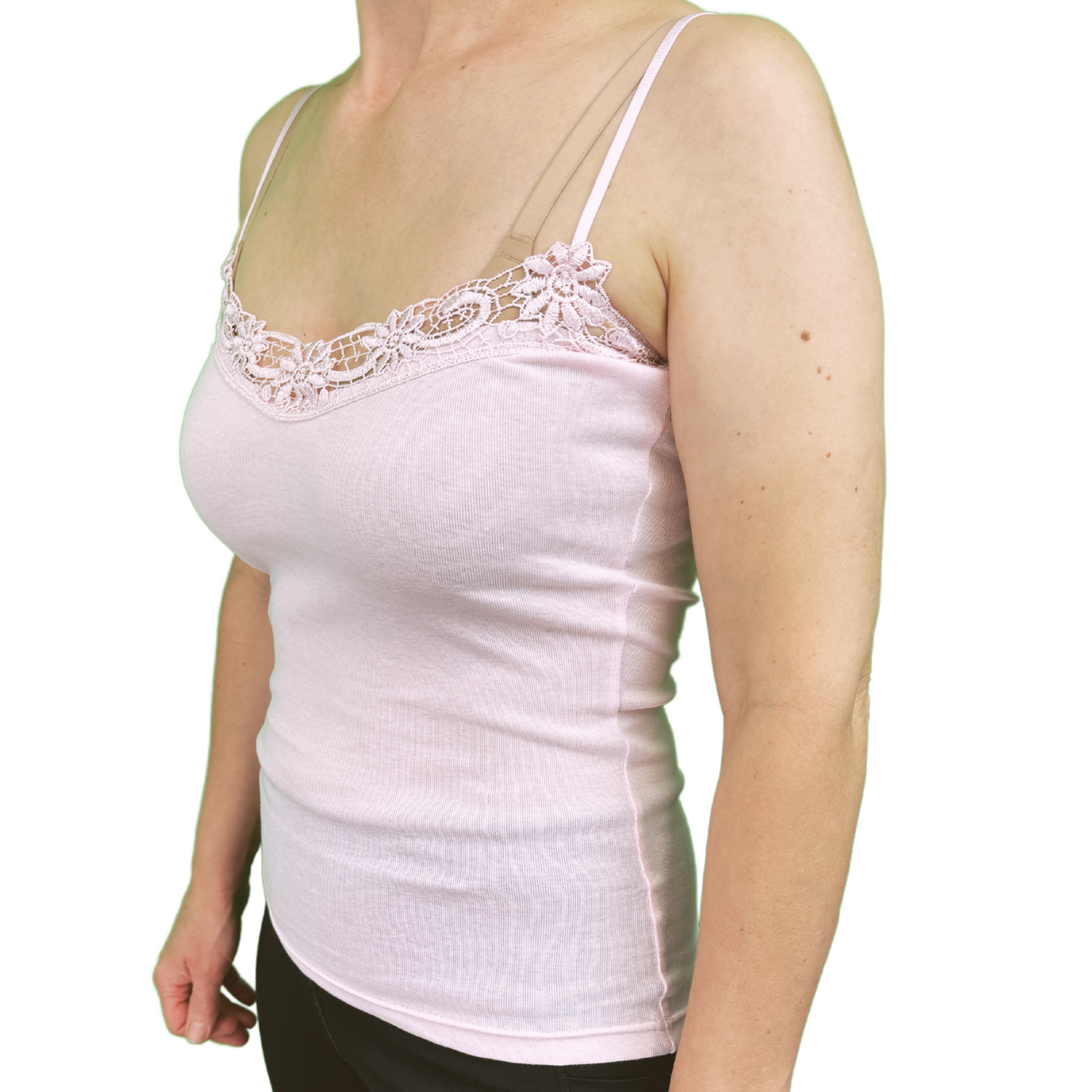 Womens Camisole Top Cami Strap Top Singlet Summer Basic Tank Shirt-15