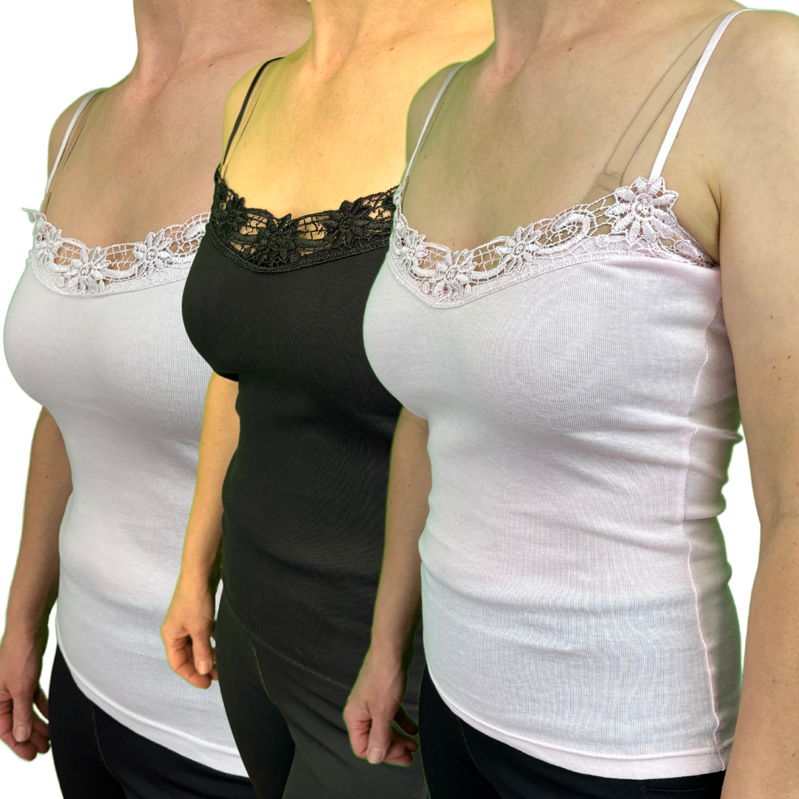 Womens Camisole Top Cami Strap Top Singlet Summer Basic Tank Shirt-0