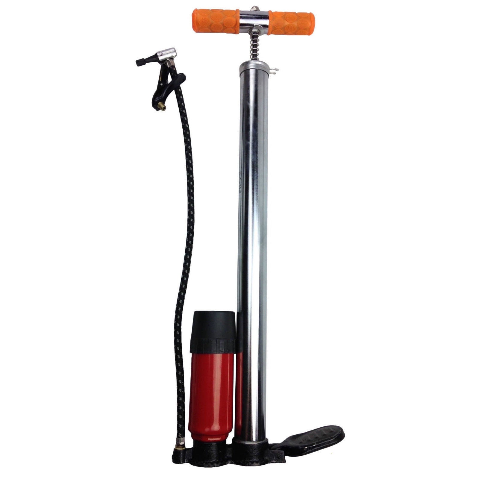 HAND TYRE PUMP With Booster & KPA Gauge Psi Bike Air Inflator Bicycle Tire-2