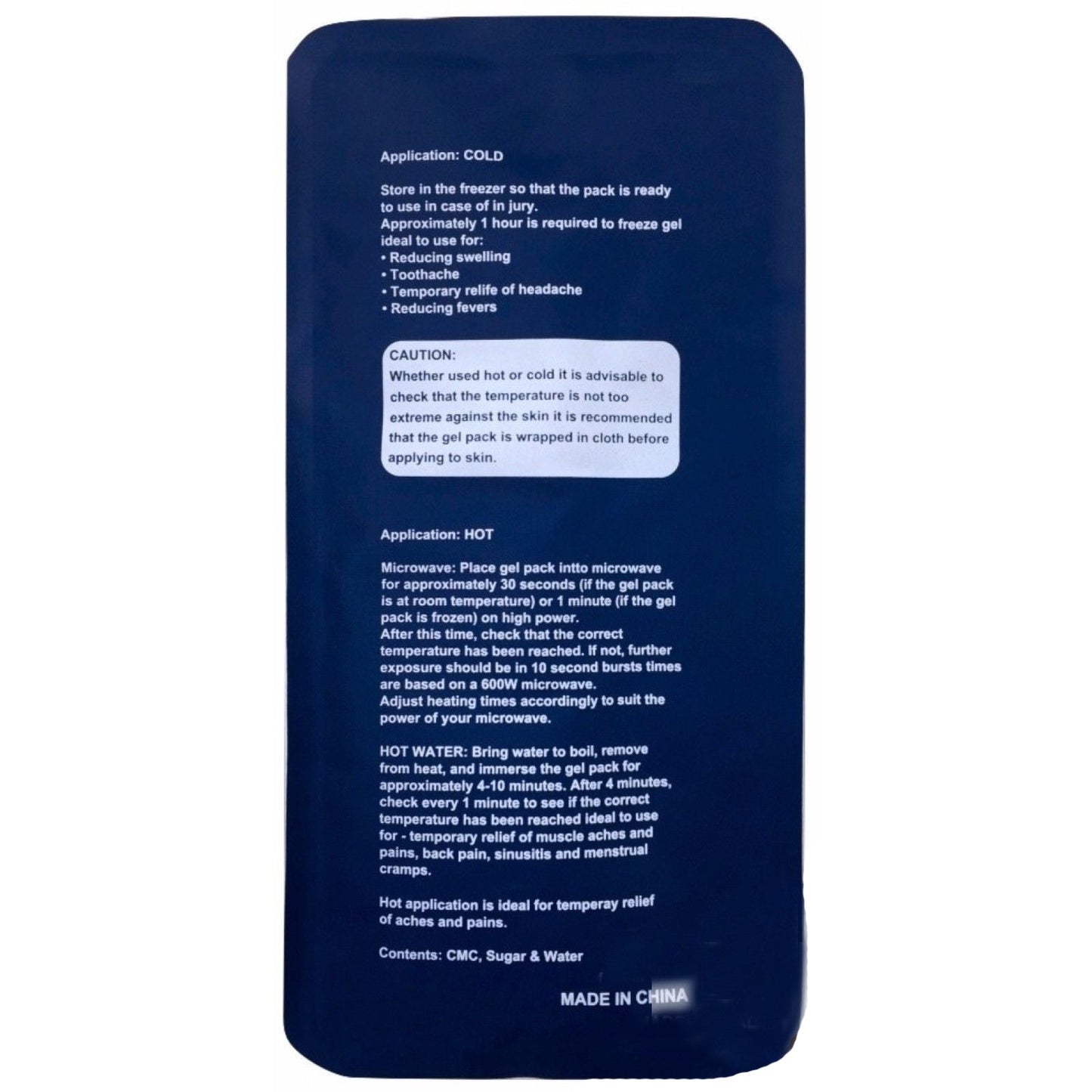 4x HOT COLD PACK First Aid Reusable Ice Heat Gel Packs Microwaveable Relief Bulk-2