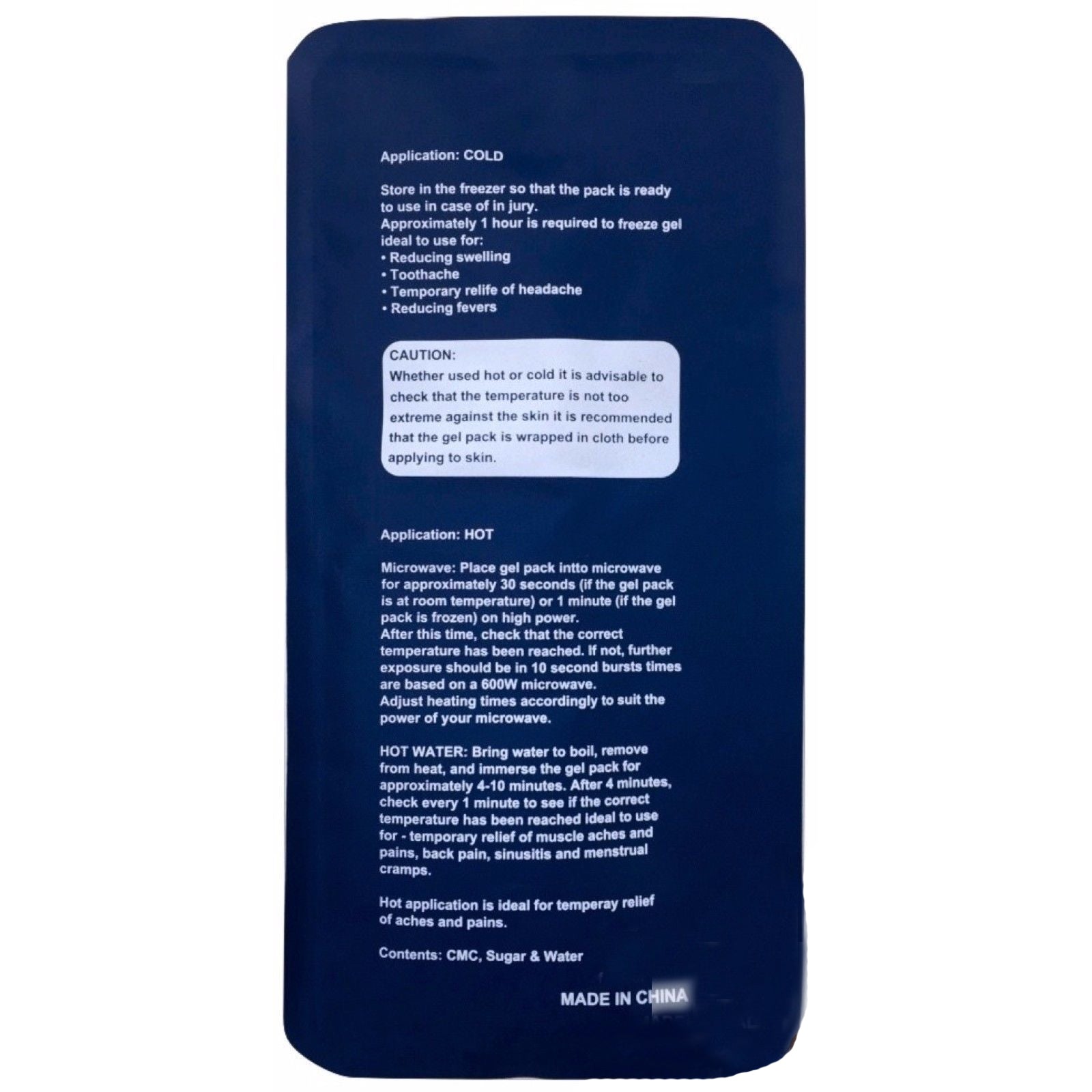 4x HOT COLD PACK First Aid Reusable Ice Heat Gel Packs Microwaveable Relief Bulk-2