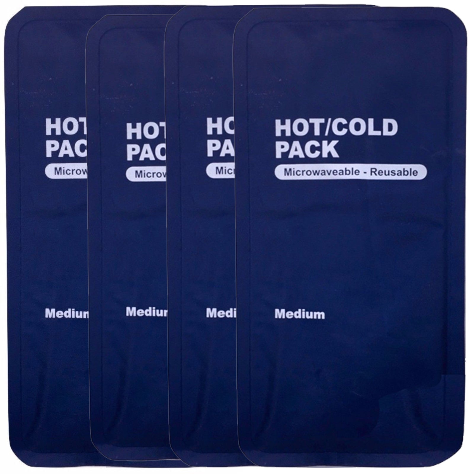 4x HOT COLD PACK First Aid Reusable Ice Heat Gel Packs Microwaveable Relief Bulk-1