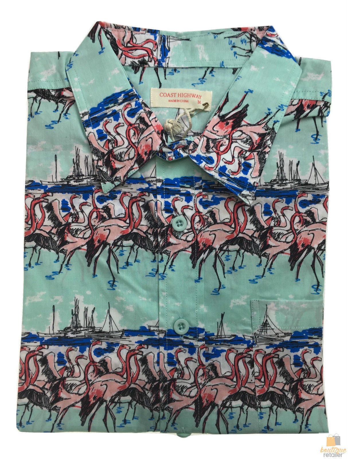 Mens Oahu Hawaiian Party Shirt Button Hippie Tops Short Sleeve Beach Holiday-17