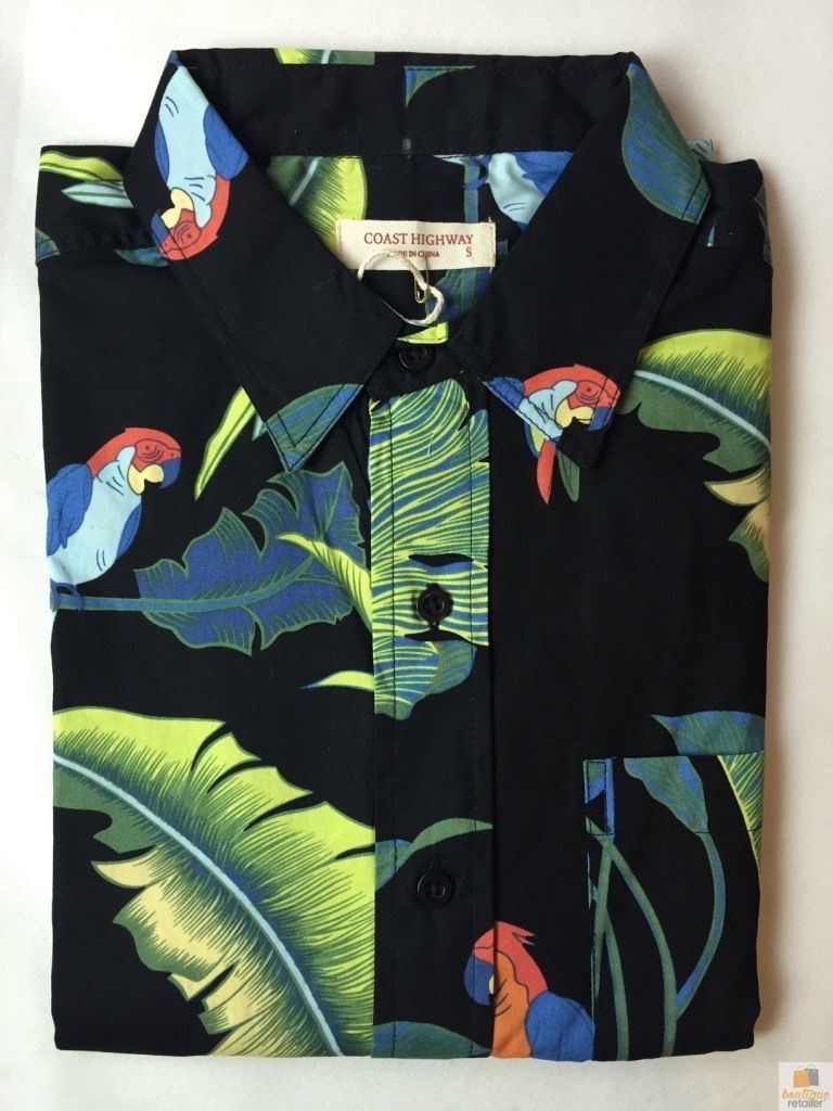 Mens Oahu Hawaiian Party Shirt Button Hippie Tops Short Sleeve Beach Holiday-20