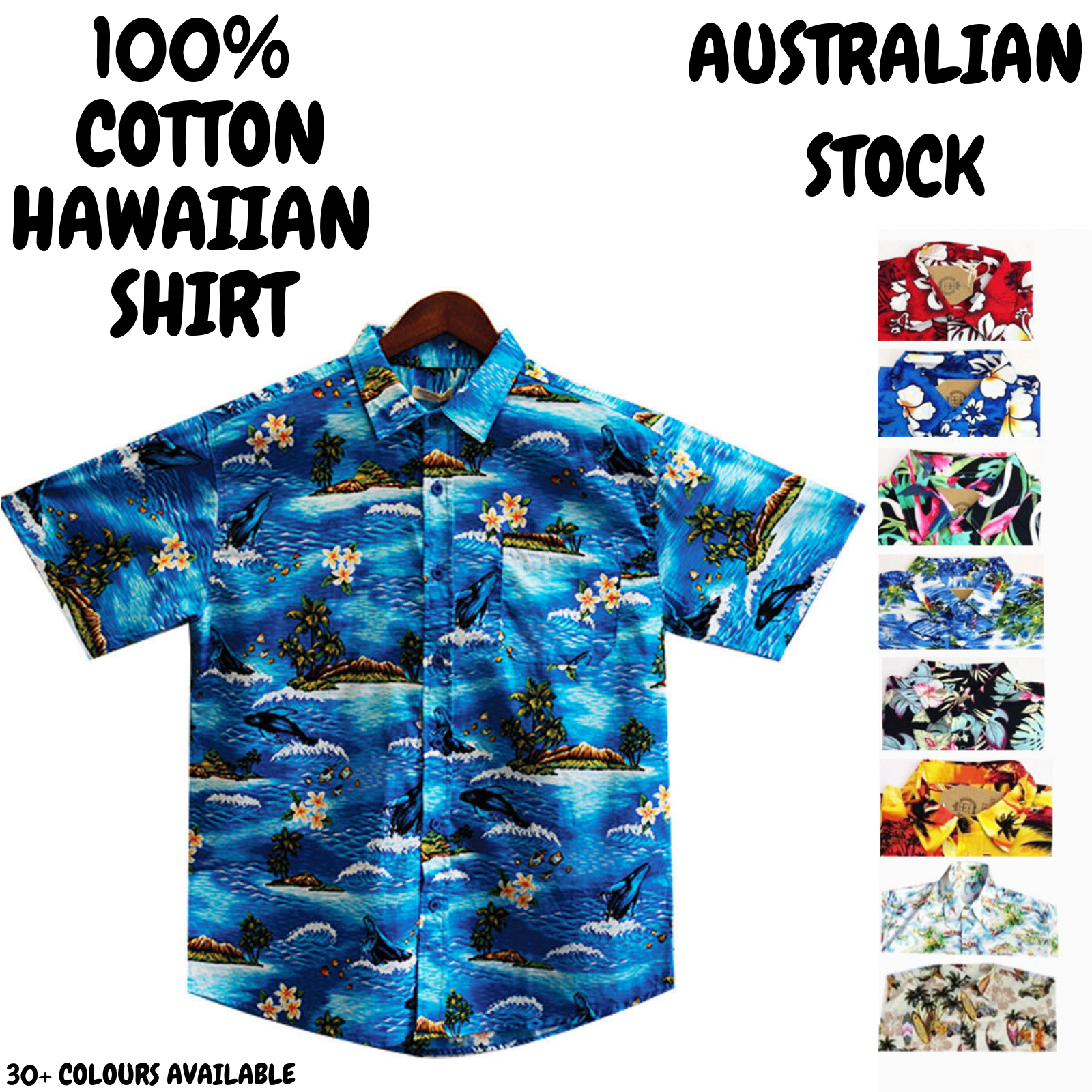 Mens Oahu Hawaiian Party Shirt Button Hippie Tops Short Sleeve Beach Holiday-1