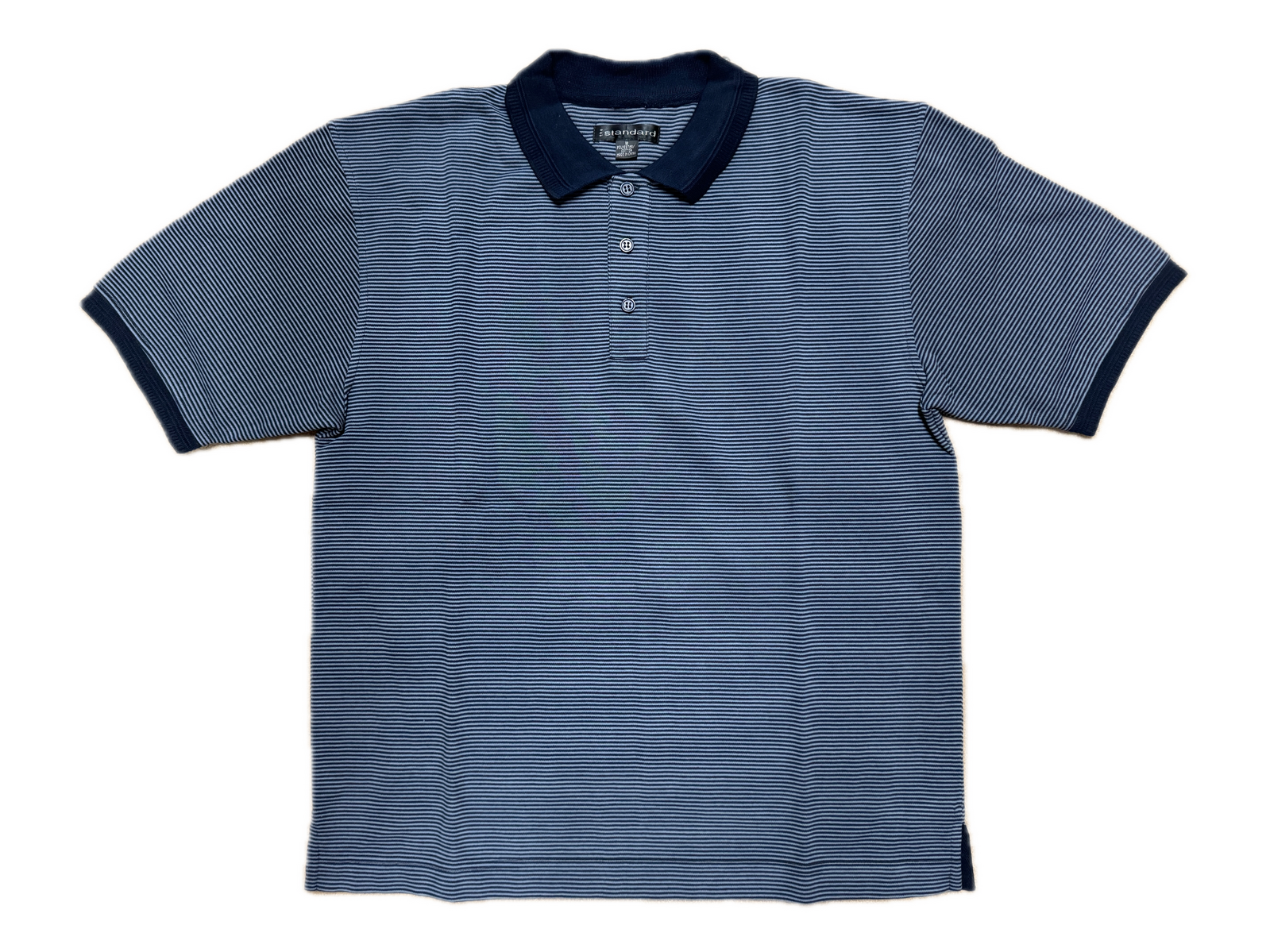 Short Sleeve Polo Shirt Top Short Sleeve Quality Loose Fit Adults Striped HZ92I-10