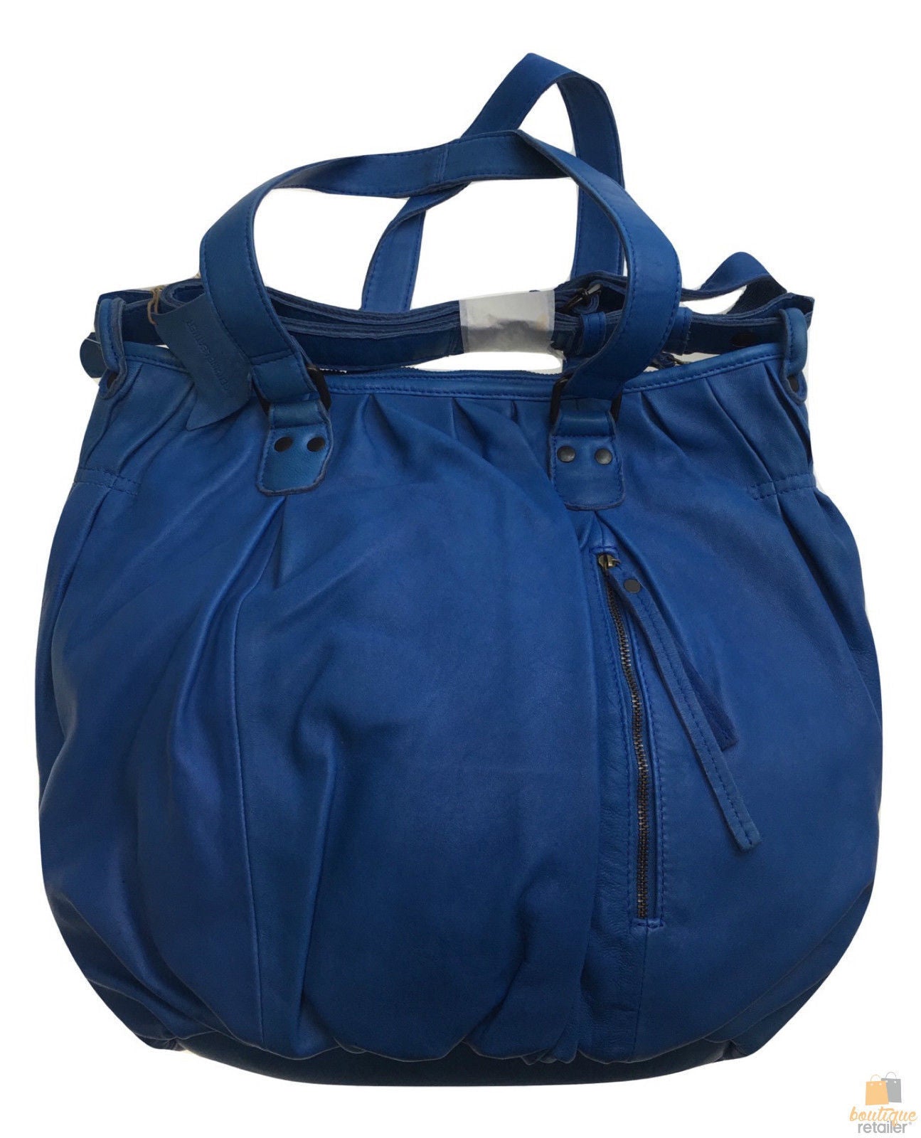 Premium Womens Leather Blue Shoulder Bag - Messenger Satchel Handbag/Purse (ITWB02)-2