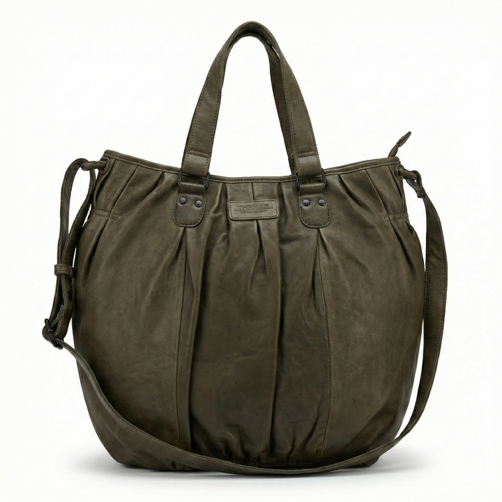 Premium Womens Leather Shoulder Bag Messenger Satchel Handbag Purse ITWB02 - Grey