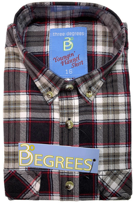 KIDS FLANNELETTE SHIRT Boys Childrens Classic Vintage Flannel Flannie-4
