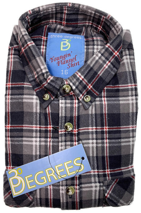 KIDS FLANNELETTE SHIRT Boys Childrens Classic Vintage Flannel Flannie-3