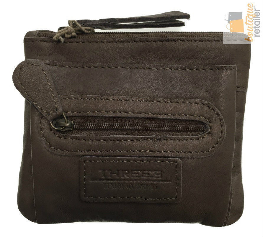 Womens Leather Clutch Wallet Purse Card Holder Satchel Zipper Handbag ITS05-3