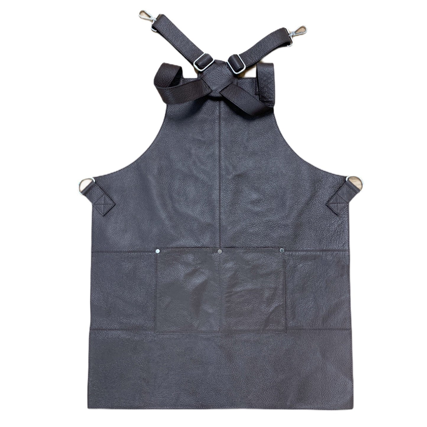 BUFFALO LEATHER APRON Cooking Chef Hairdresser Waterproof Durable Quality - Brown-0