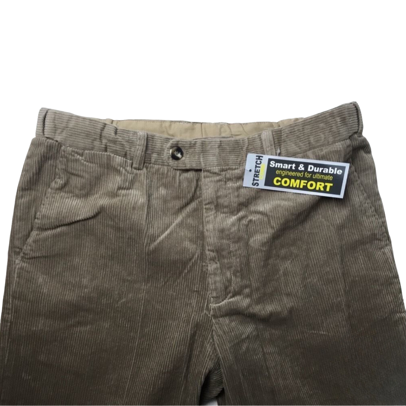 MENS CORDUROY PANTS Trousers Cords Casual STRETCH COTTON Size 32"-44" Adjustable-3