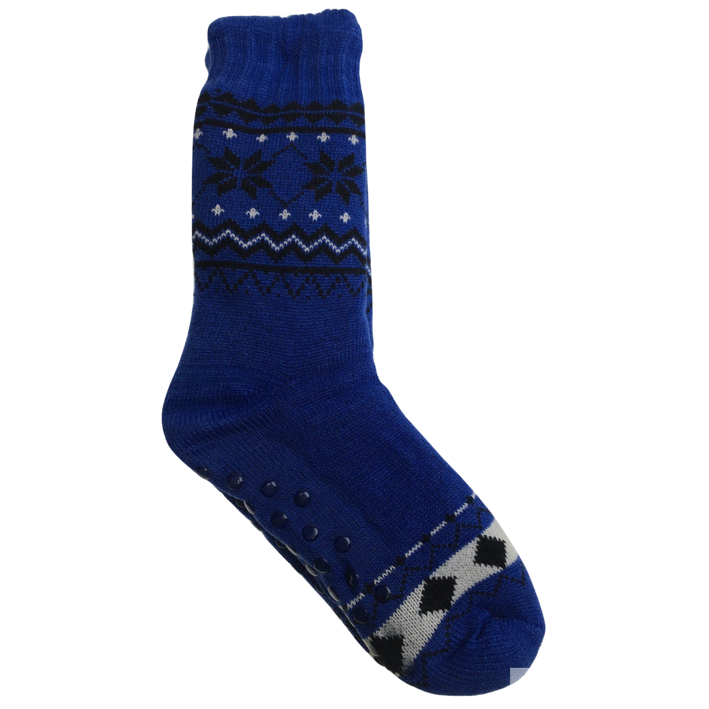 1 Pair Mens Non Slip Thick Fur Warm Winter Bed Socks Thermal Warm Cushion-3