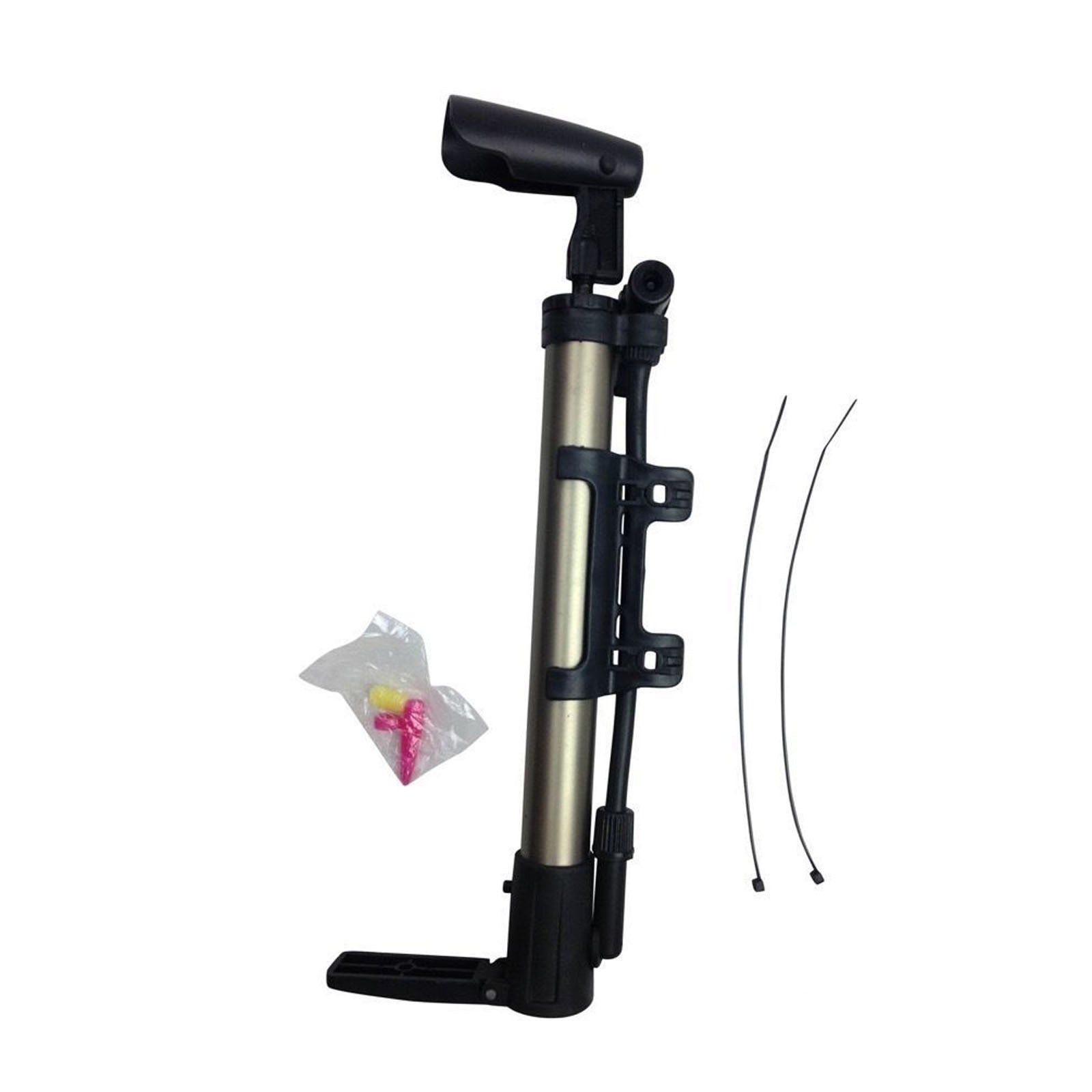 MINI BICYCLE AIR PUMP Bike Hand Ball Inflator Portable Cycling Tyre Aluminium-2