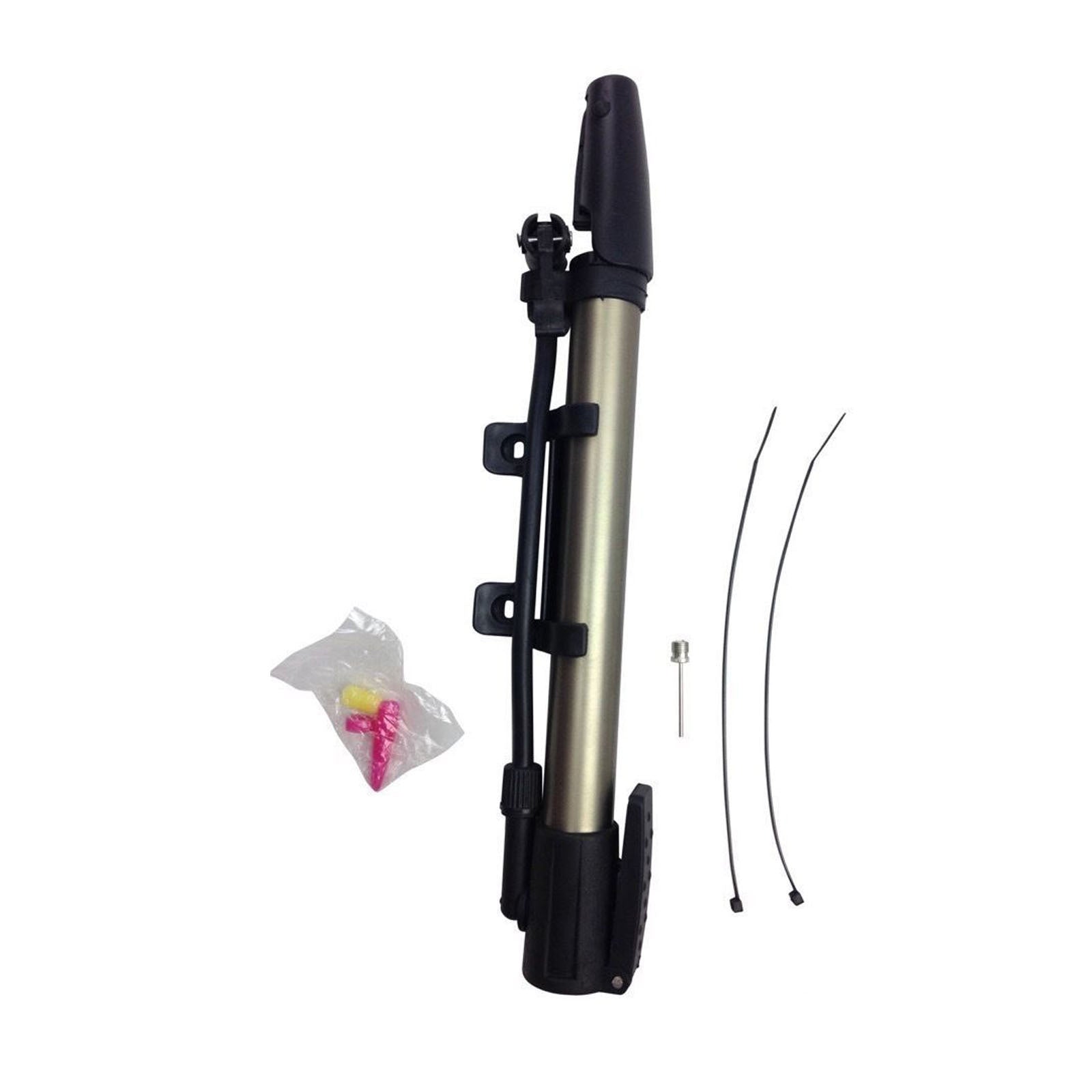 MINI BICYCLE AIR PUMP Bike Hand Ball Inflator Portable Cycling Tyre Aluminium-0