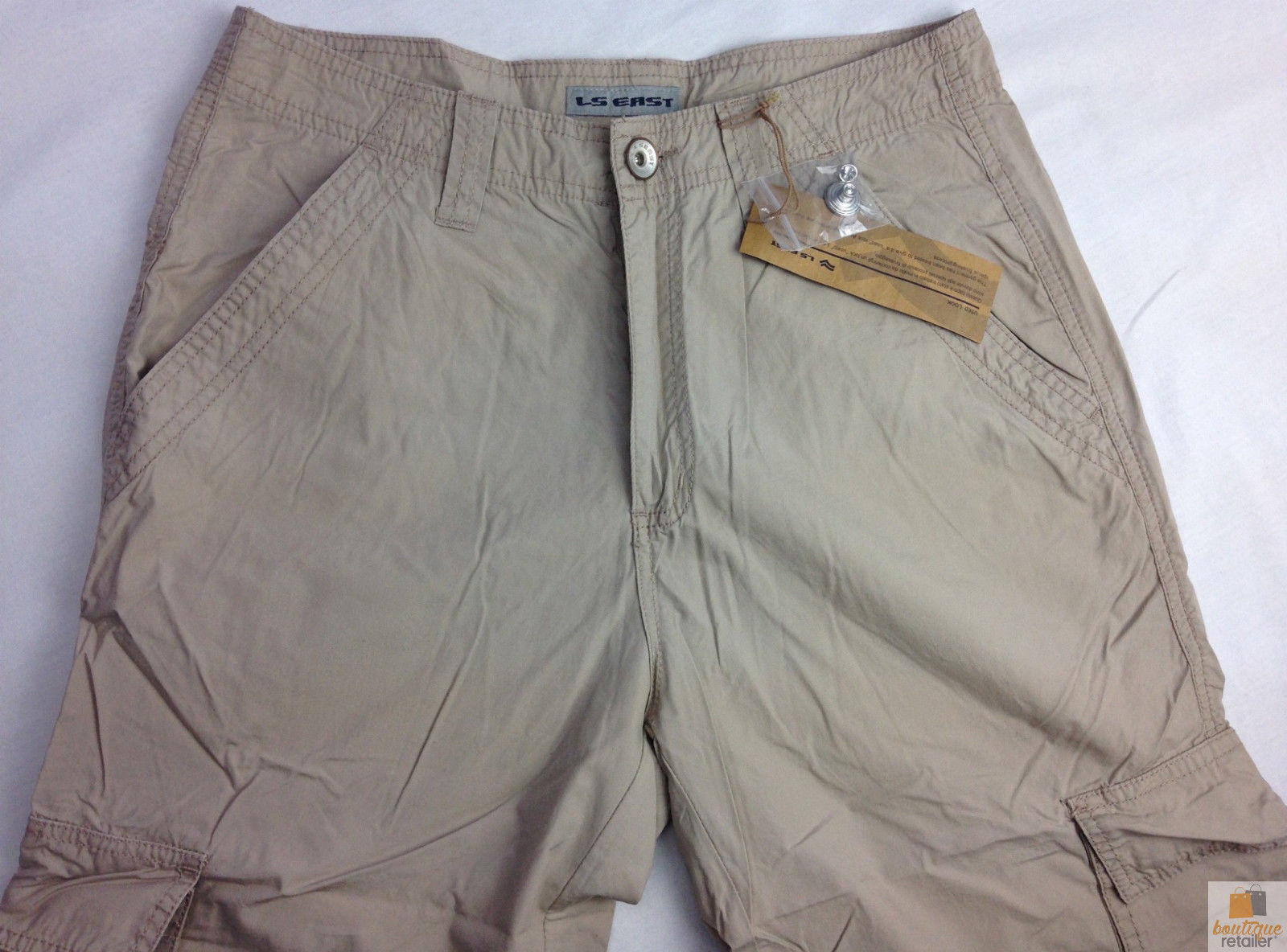 Mens 3/4 CARGO SHORTS Long Pants 100% COTTON Army Military Combat Summer-2