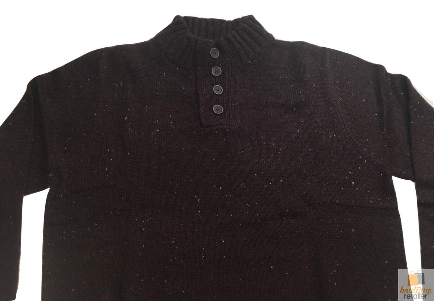 Mens Knit Jumper Pullover Sweater Knitted Casual Stretch Warm Winter-4