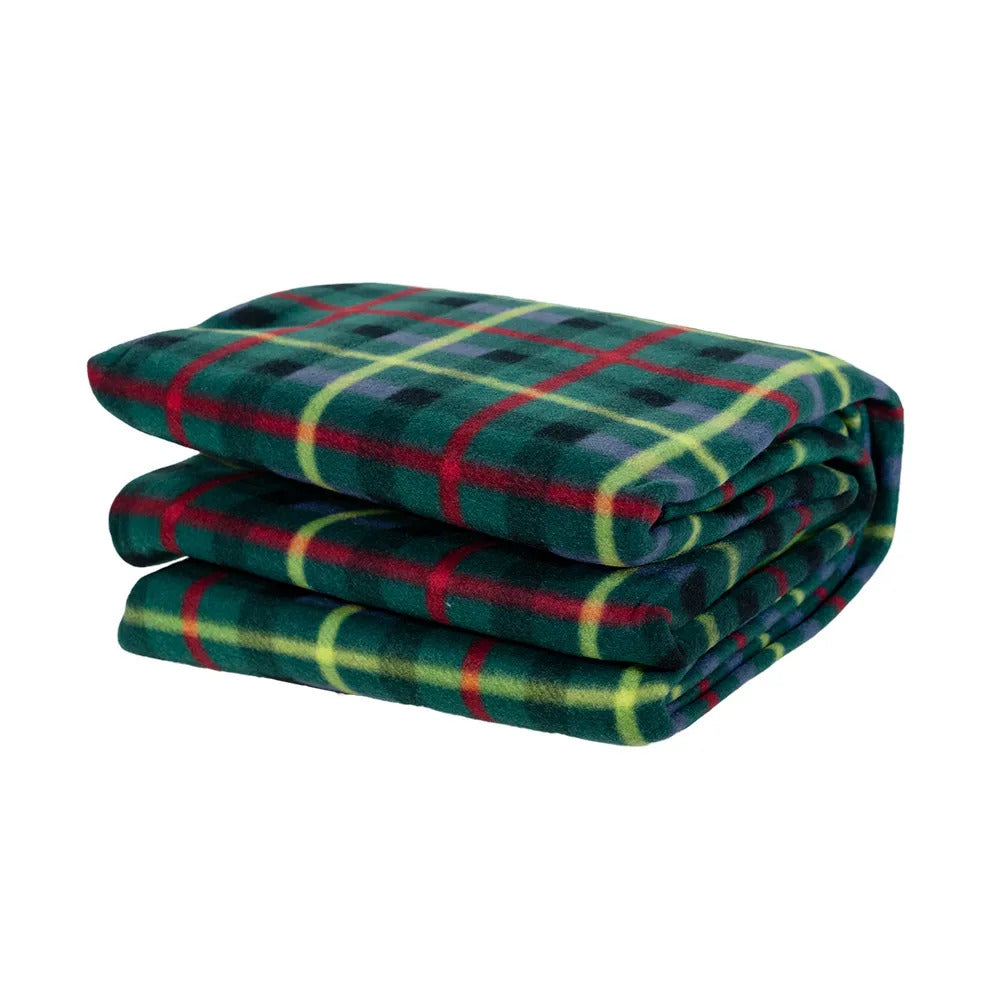 Picnic Rug Mat Blanket Outdoor Camping Waterproof Throw Travel Fleece Plaid - Assorted-4