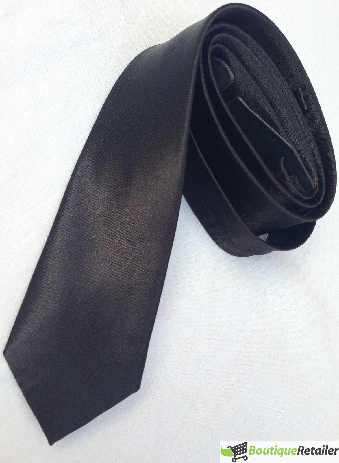 Mens SKINNY TIE Plain Wedding Slim Necktie Formal Casual Narrow Party-2