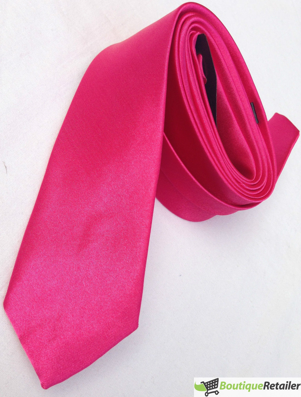 Mens SKINNY TIE Plain Wedding Slim Necktie Formal Casual Narrow Party-7