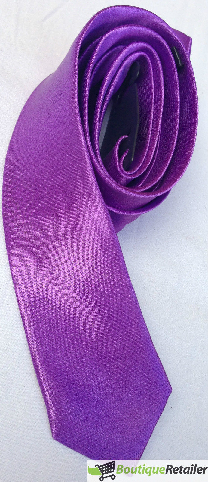 Mens SKINNY TIE Plain Wedding Slim Necktie Formal Casual Narrow Party-10