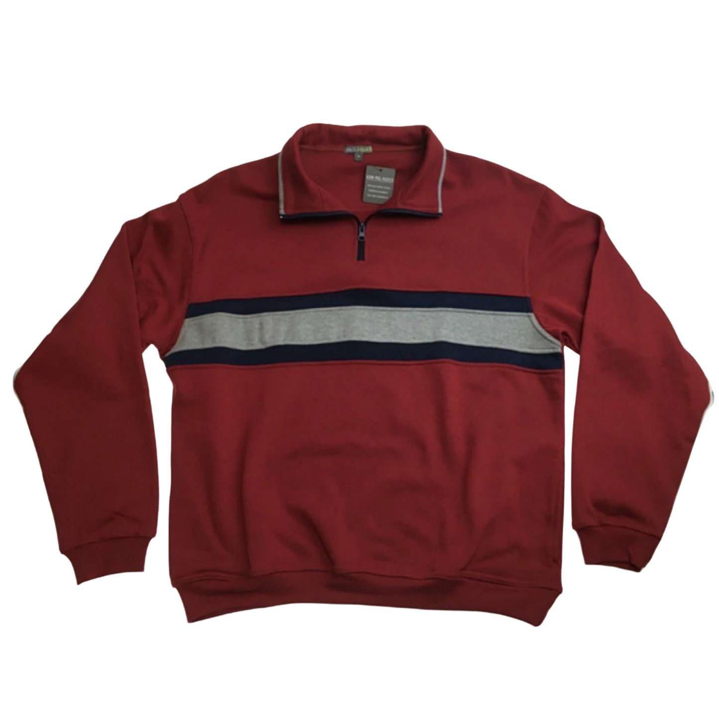 Mens Adult 1/4 Zip Jumper Sweater Pullover Basic Warm Winter Jacket Cotton-9