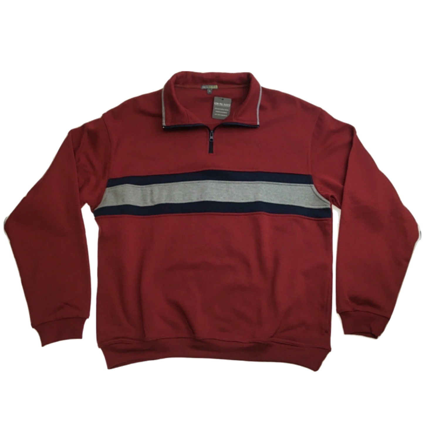 Mens Adult 1/4 Zip Jumper Sweater Pullover Basic Warm Winter Jacket Cotton-2