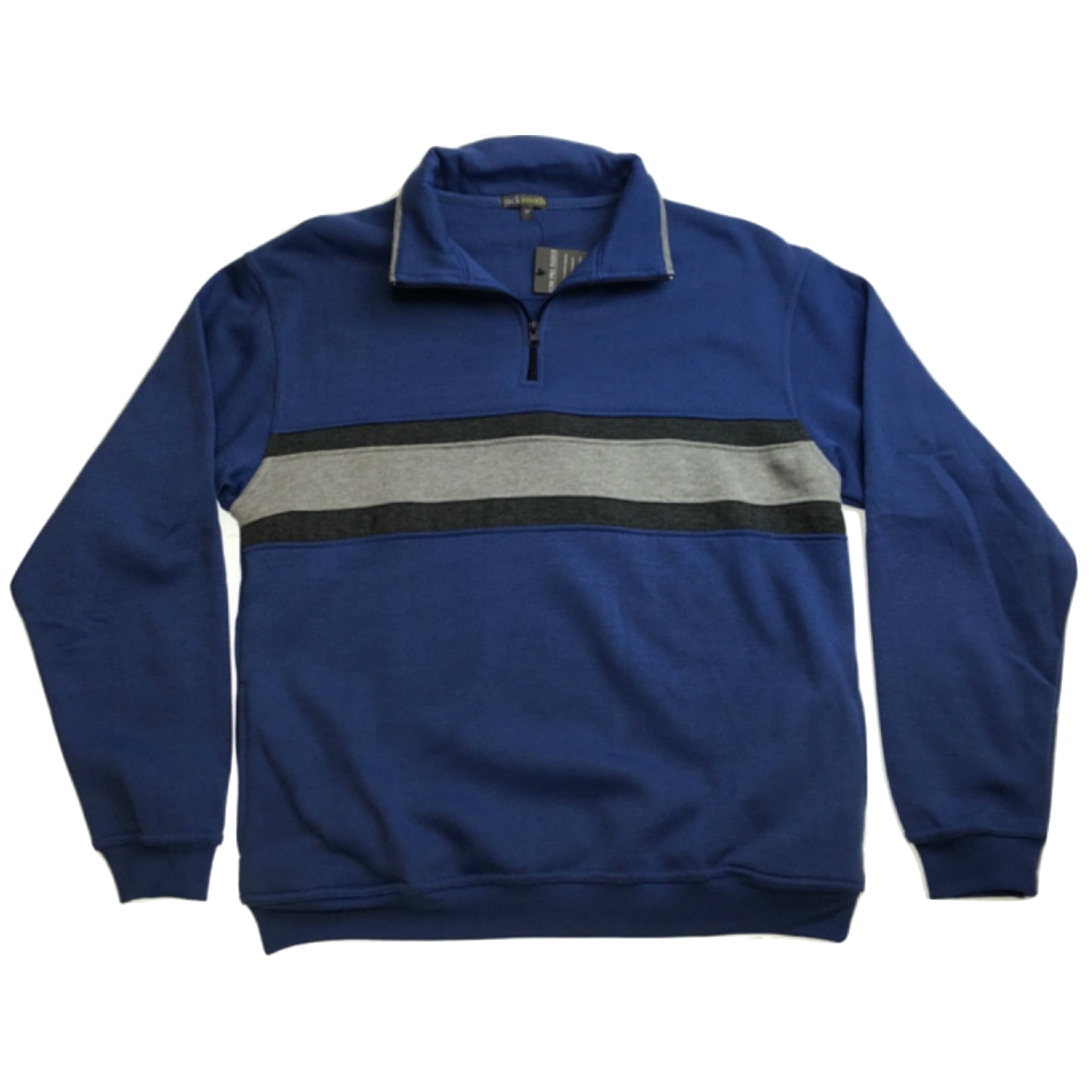Mens Adult 1/4 Zip Jumper Sweater Pullover Basic Warm Winter Jacket Cotton-3