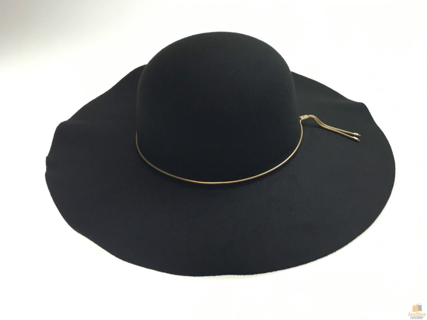 Womens Floppy Wide Brim Felt Hat - One Size (Vintage Style)-3