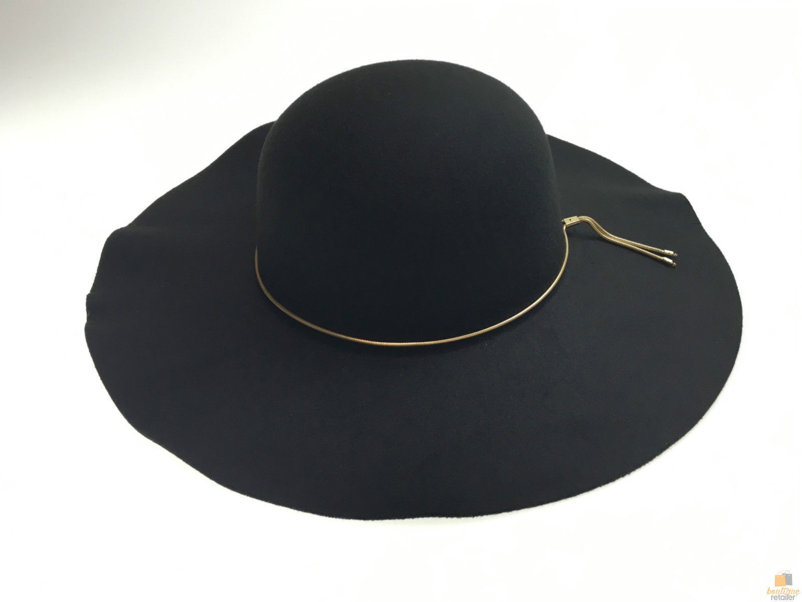 Womens Floppy Wide Brim Felt Hat - One Size (Vintage Style)-3