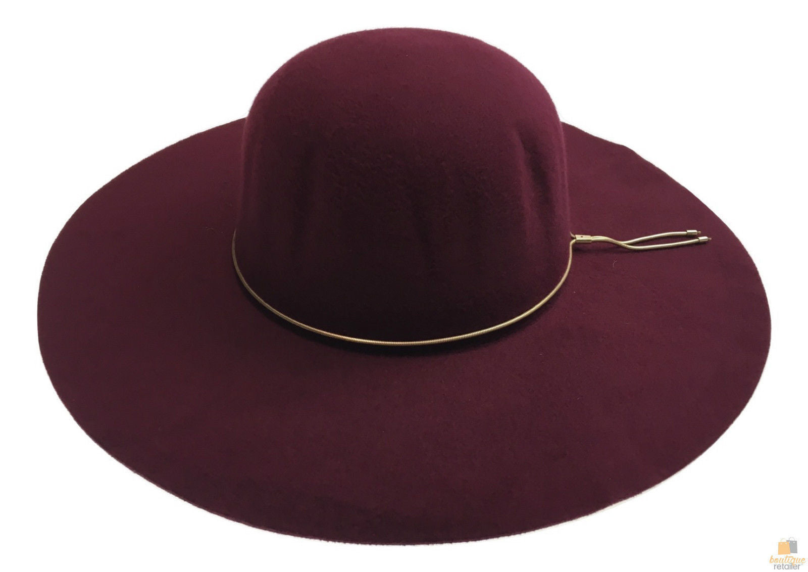 Wide Brim Felt Hat Floppy Vintage Fedora Bowler Cloche Ladies Fashion Cap-4