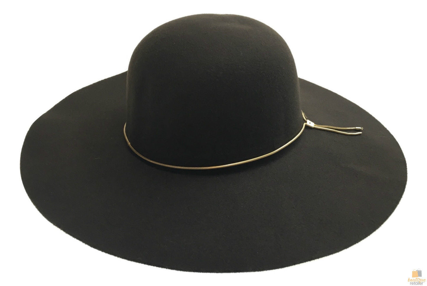 Wide Brim Felt Hat Floppy Vintage Fedora Bowler Cloche Ladies Fashion Cap-5