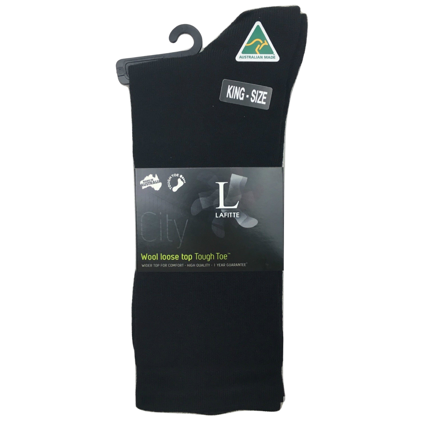 AUSTRALIAN MADE Wool Loose Top Socks Wide Top Comfort High Quality Tough Toe-4