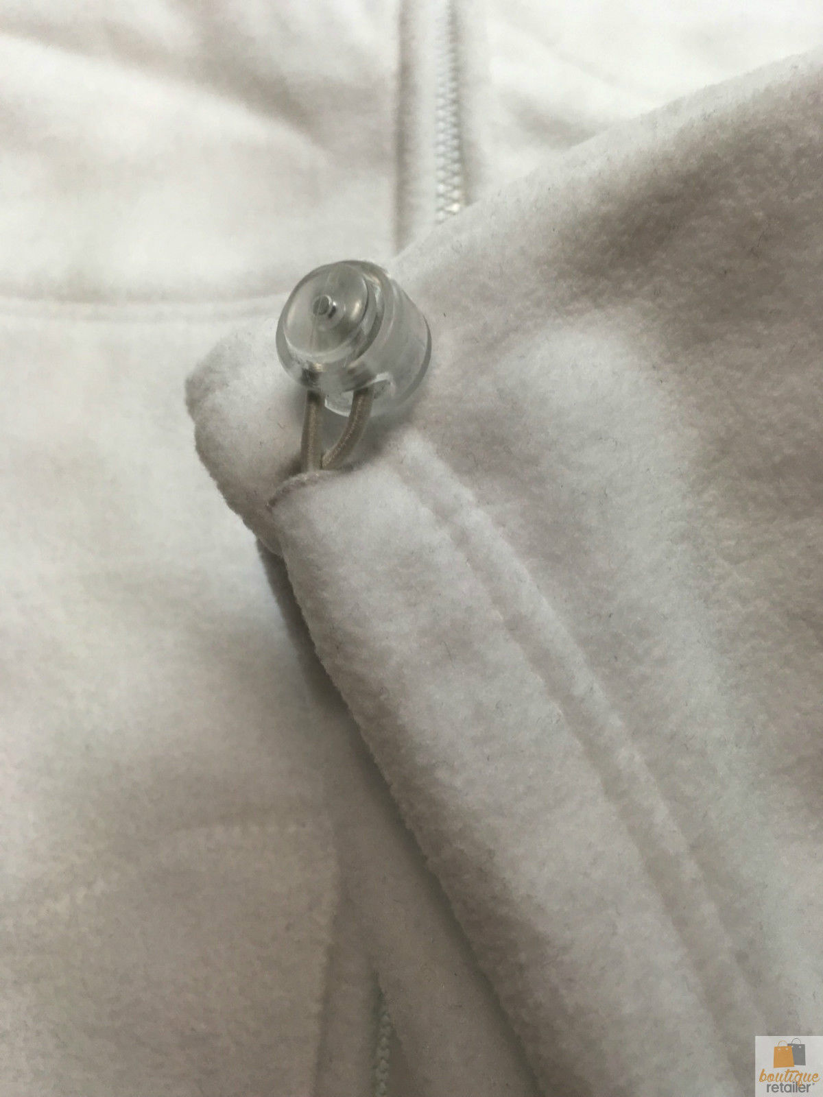 WHITE POLAR FLEECE VEST Thick Casual Wear Warm Winter Plain Fleecy Jacket-4